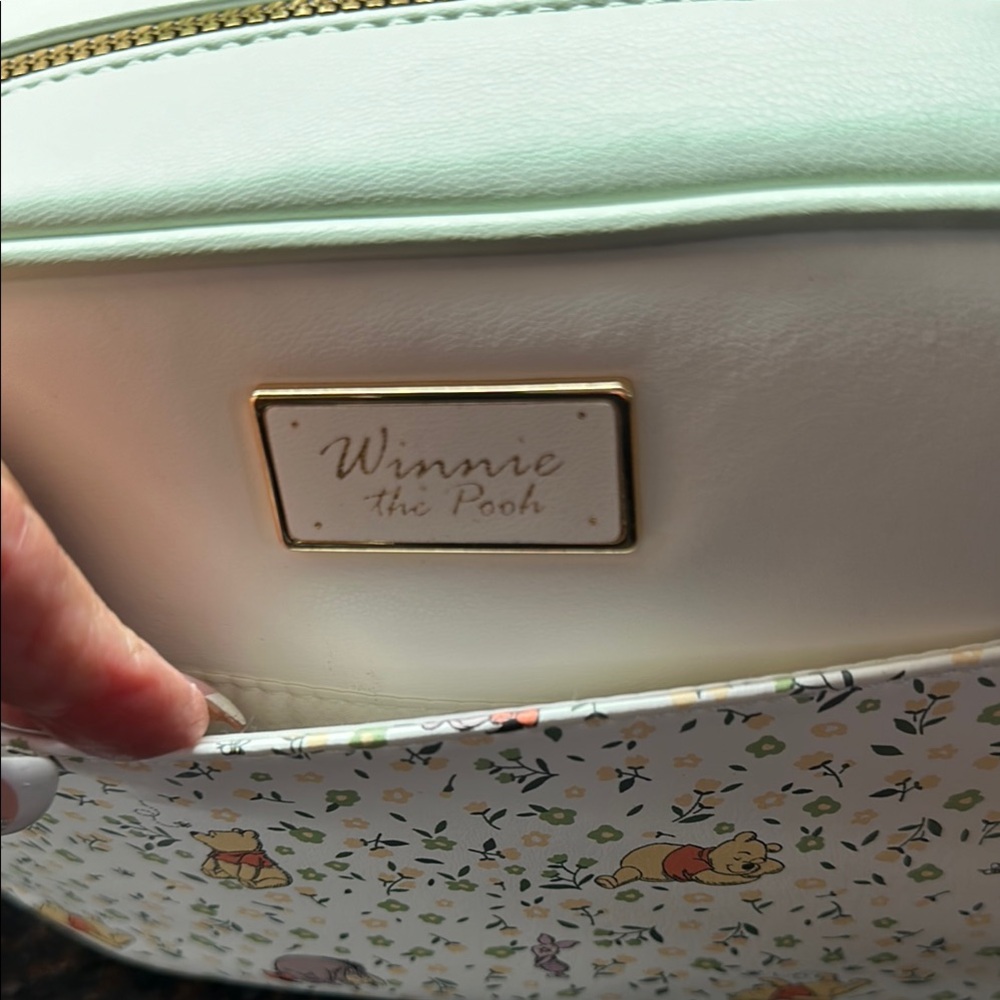Primark Winnie the Pooh crossbody Green and White Crossbody Bag NWT - Picture 4 of 6